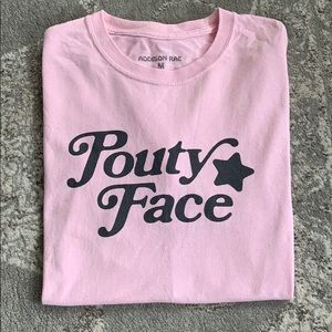 Addison Rae pink pouty face T-shirt